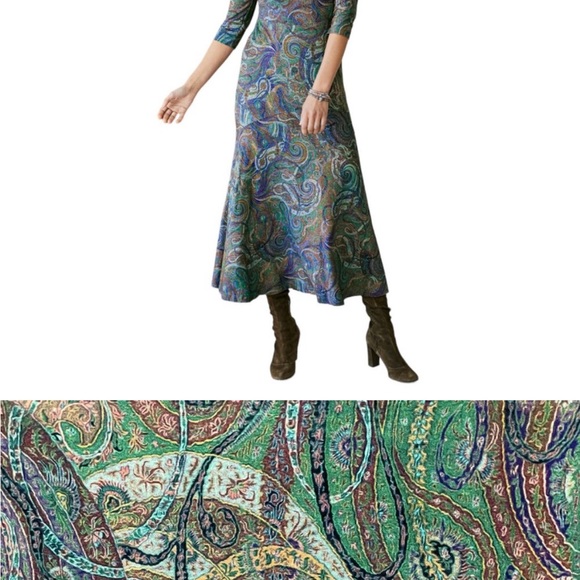 Peruvian Connection Belleville Dress - Paisley - Large - Picture 2 of 7